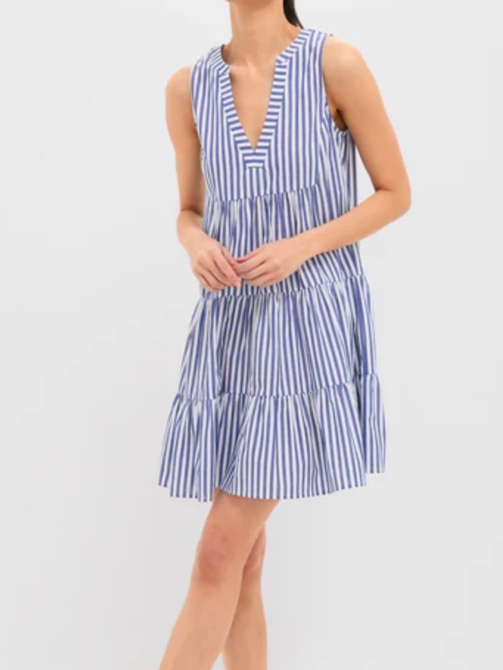 Tuckernuck POMANDER PLACE
Blue White Stripe Sleeveless Cotton Poplin Kenzo Dress
